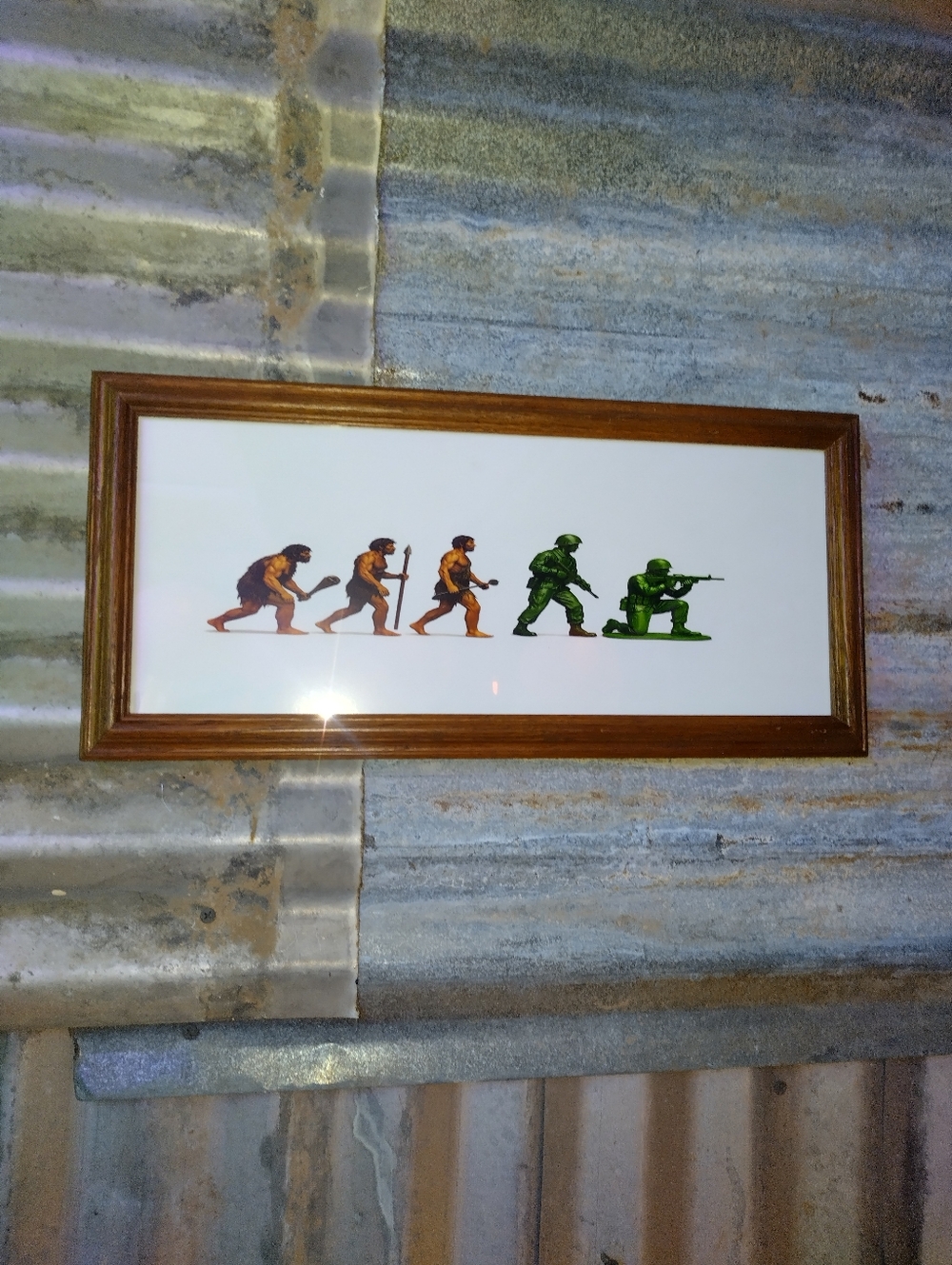 Evolution Plastic Army Men Framed Art Print By Neon Nicho